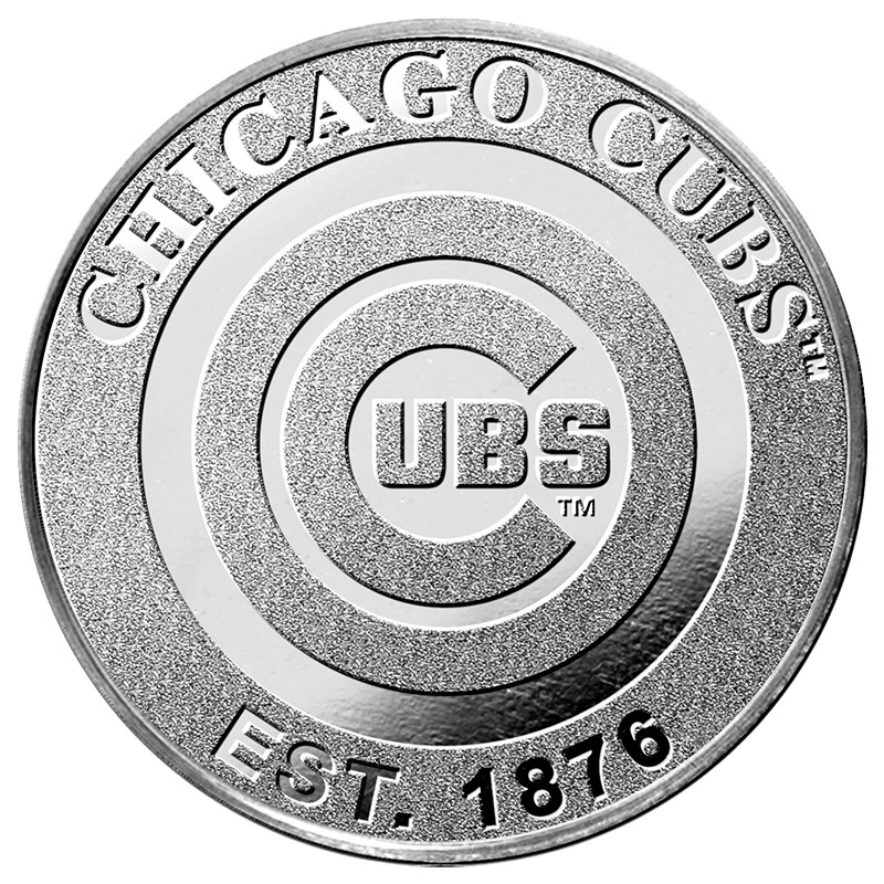 Image for 1 oz Chicago Cubs Silver Round from TD Precious Metals